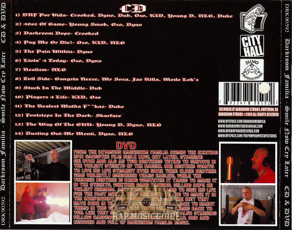 Darkroom Familia Smile Now Cry Later CD Rap Music Guide